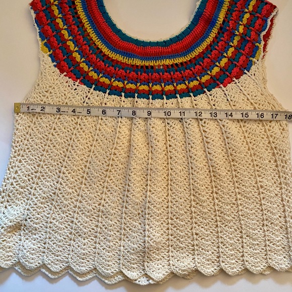 Forever 21 Gorgeous Boho Crochet Top Size M. Perfect condition. Y2K - Whimsycore - Picture 6 of 11